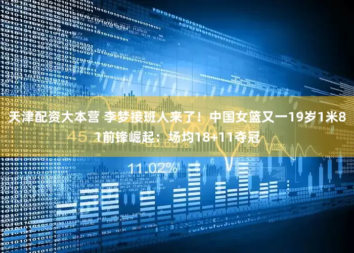 天津配资大本营 李梦接班人来了！中国女篮又一19岁1米81前锋崛起：场均18+11夺冠